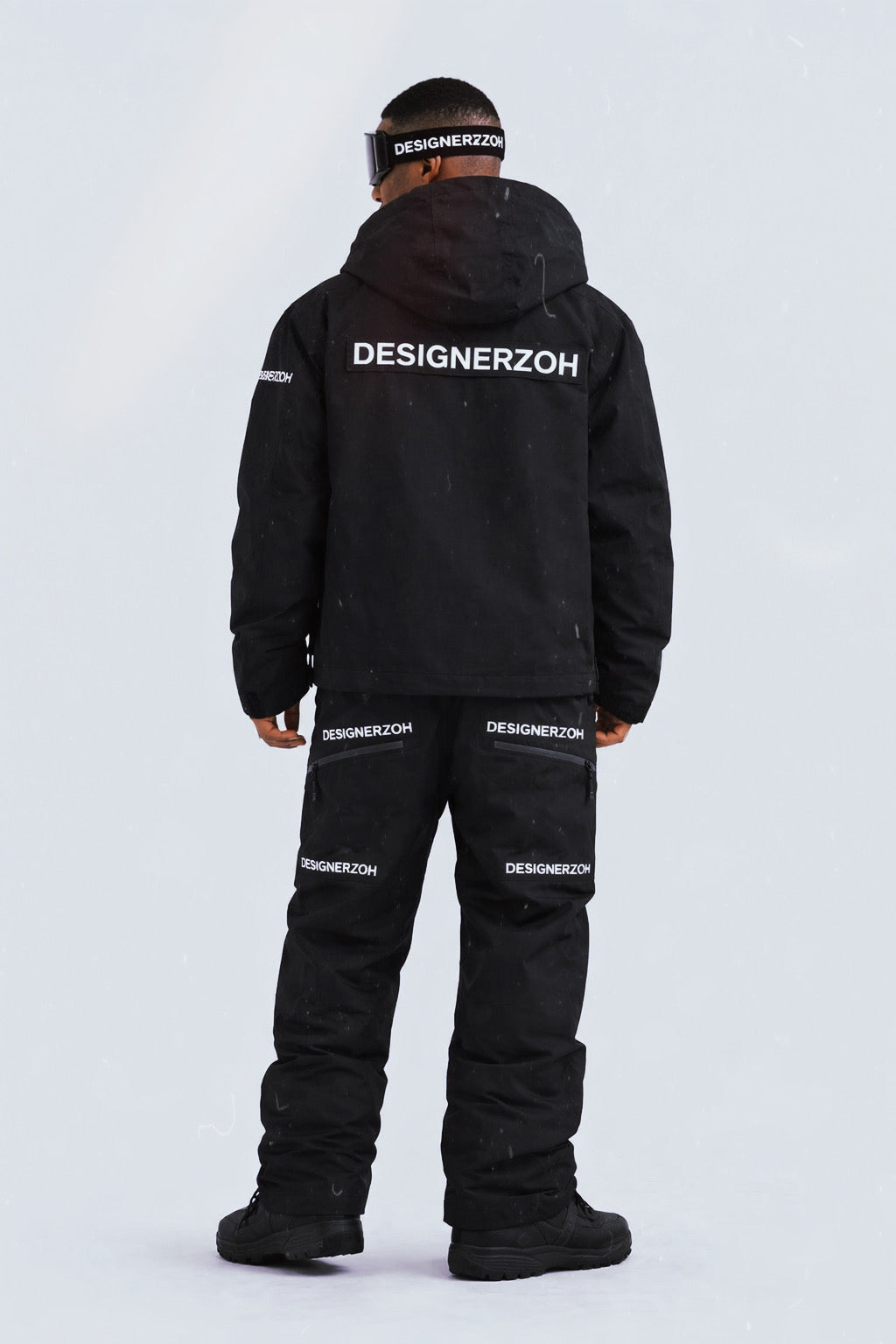 DESIGNERZOH Charcoal Utility Snow Suit
